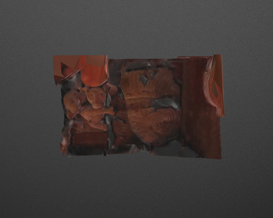 DĐP.00004 - Hình chạm khắc mèo ngoạm cá